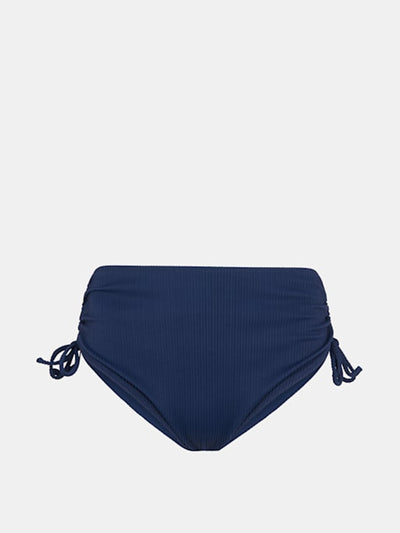 Whistles Navy mixed rib bikini bottom at Collagerie
