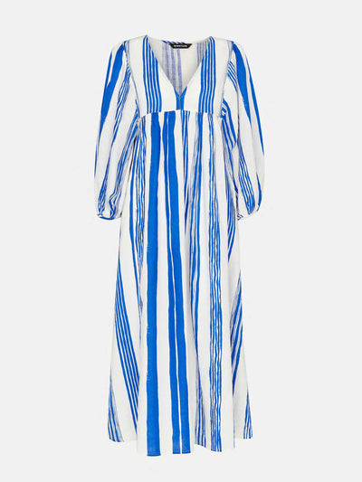 Whistles Painted stripe Gloria dress at Collagerie