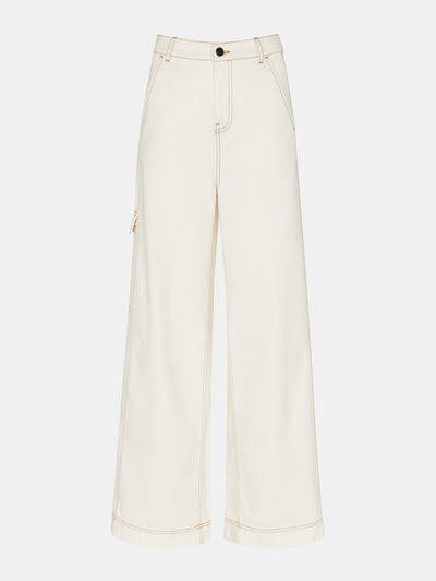 Whistles Wide leg cargo jeans at Collagerie