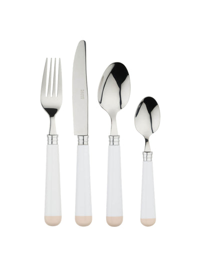 In the Roundhouse White and beige cutlery set at Collagerie