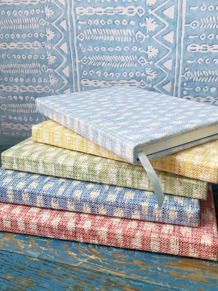 A5 fabric bound notebook kemble rouge  Wicklewood    - Collagerie