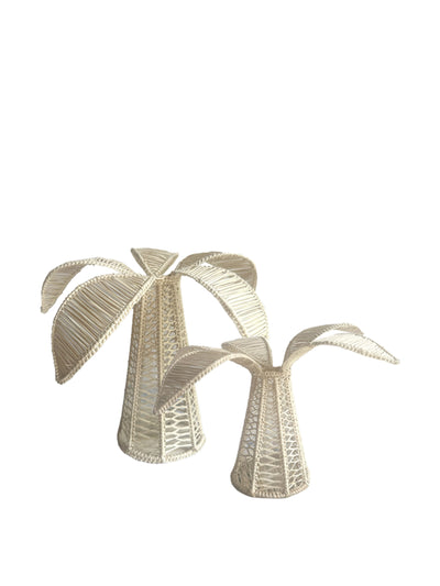 Willow Crossley Rattan palm vases (set of 2) at Collagerie