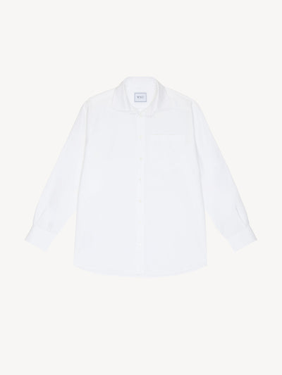 With Nothing Underneath The Oversized shirt at Collagerie