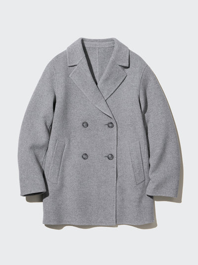 Uniqlo Wool blend short coat at Collagerie