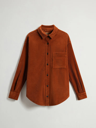 Woolrich Garment-dyed corduroy shirt at Collagerie