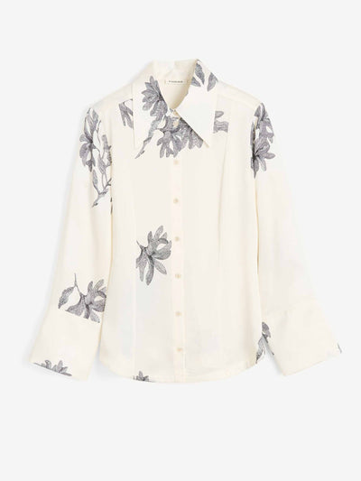 By Malene Birger Rosiannas satin shirt at Collagerie