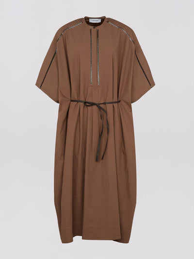 Yves Salomon Cotton poplin kaftan dress at Collagerie