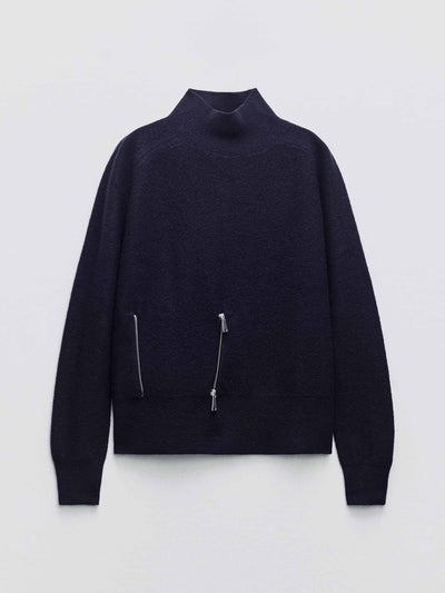 Zara Wool sweater with zips at Collagerie