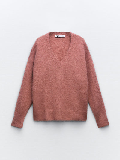 Zara Alpaca wool blend knit sweater at Collagerie