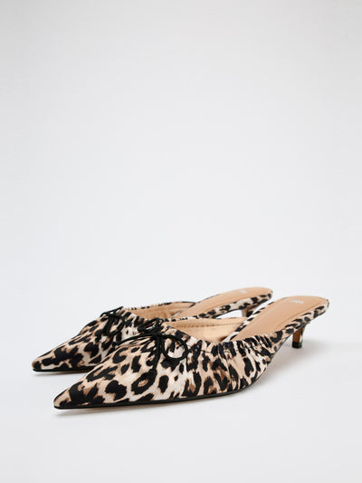 Zara Animal print mules at Collagerie