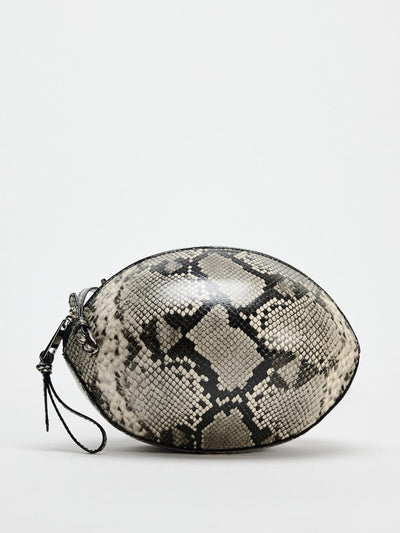 Zara Animal print oval crossbody bag at Collagerie