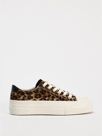 Zara Animal print trainers at Collagerie