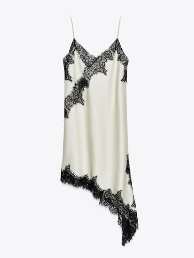 Zara Asymmetric lace dress zw collection at Collagerie