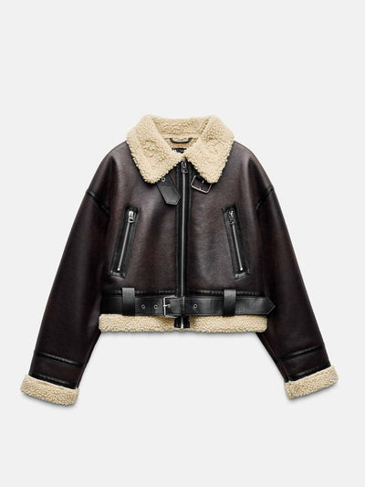 Zara Double-faced short jacket at Collagerie