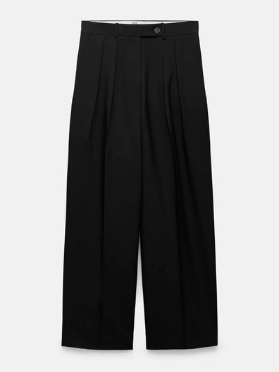 Zara Straight-fit pleated trousers at Collagerie