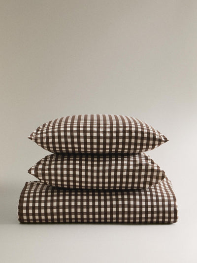 Zara Home Check duvet cover at Collagerie