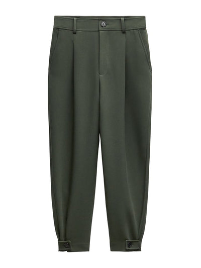 Zara Carrot-fit trousers with darts at Collagerie