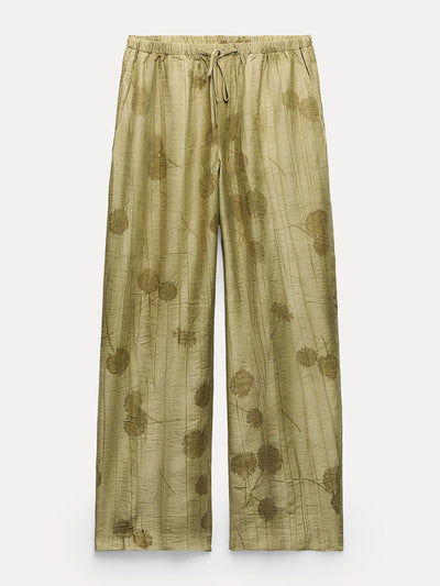 Zara ZW Collection jacquard trousers at Collagerie
