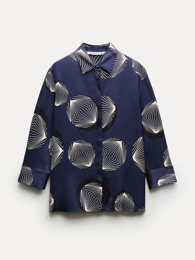 Zara ZW Collection printed shirt at Collagerie