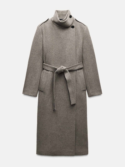 Zara ZW Collection wool blend coat at Collagerie