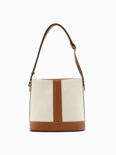 Zara Contrast bucket bag at Collagerie