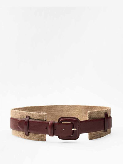 Zara Contrast leather belt at Collagerie