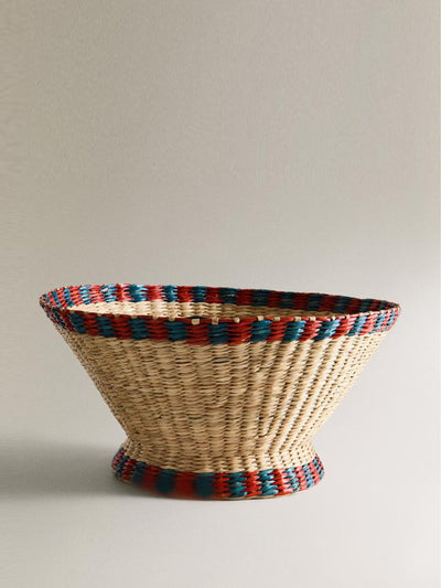 Zara Home Contrast seagrass basket at Collagerie