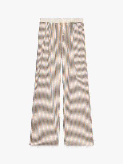 Zara Contrast stripe pyjama trousers at Collagerie