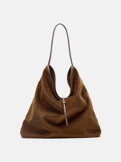 Zara Corduroy-effect tote bag at Collagerie