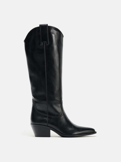 Zara Cowboy knee-high boots at Collagerie