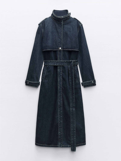 Zara Denim trench coat at Collagerie