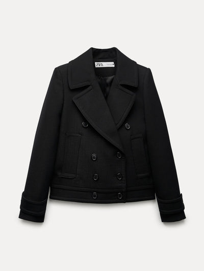 Zara Double-breasted coat at Collagerie