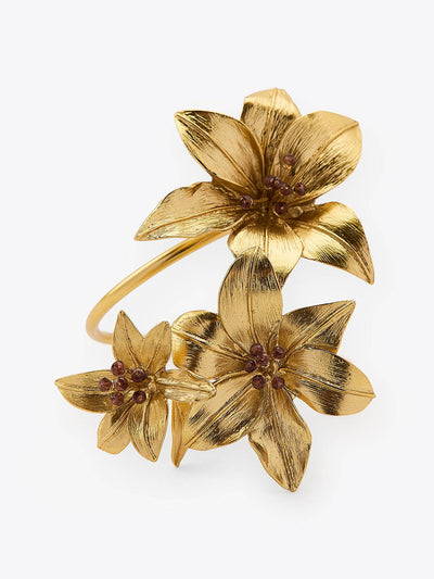 Zara Double flower bangle at Collagerie