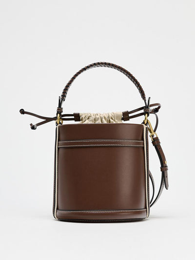 Zara Double handle bucket bag at Collagerie