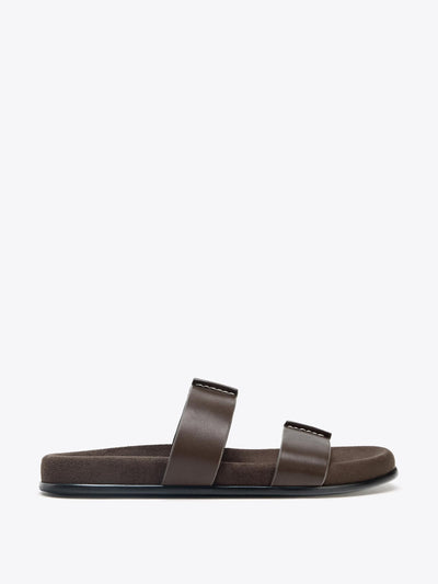 Zara Double strap leather sandals at Collagerie