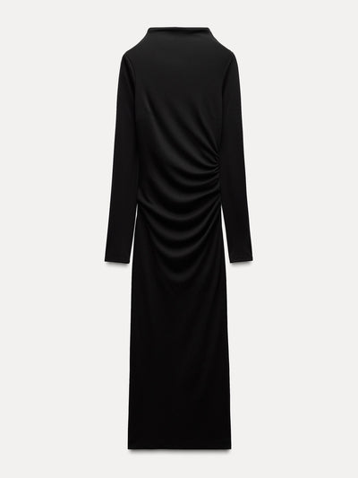 Zara Draped open back dress at Collagerie