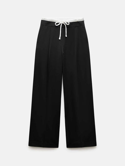 Zara wide-leg trousers with double waistband at Collagerie