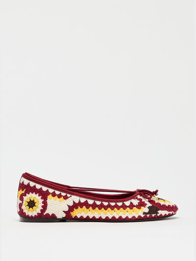 Zara Embroidered ballet flats at Collagerie