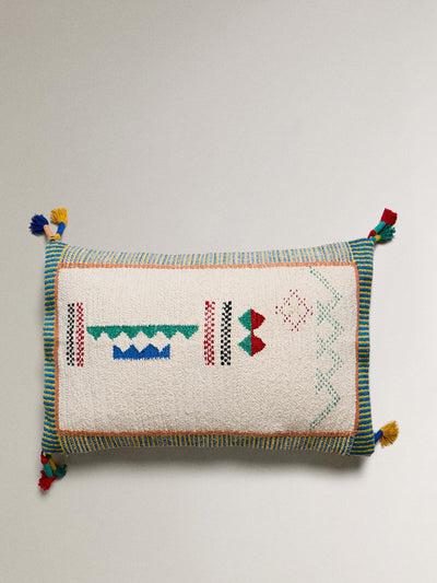 Zara Embroidered cushion cover at Collagerie