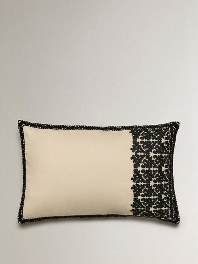 Zara Home Embroidered cushion cover at Collagerie
