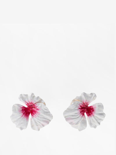 Zara Enamelled floral earrings at Collagerie