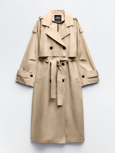 Zara Extra-long trench coat at Collagerie