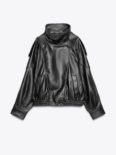 Zara Faux leather jacket at Collagerie