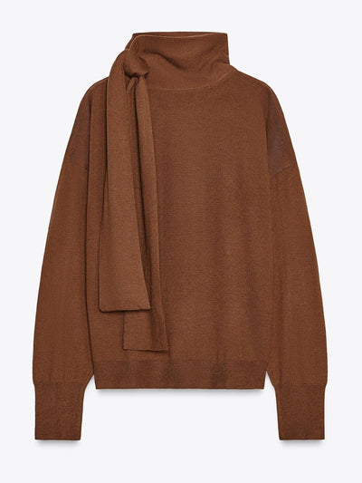 Zara Fine knit bow sweater at Collagerie