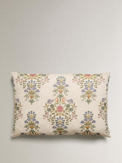 Zara Home Floral cotton blend cushion cover at Collagerie