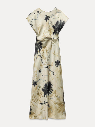 Zara Satin midi dress at Collagerie