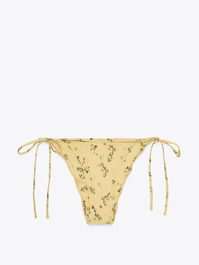 Zara Floral tie bikini bottoms at Collagerie