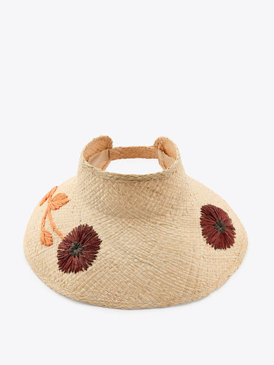 Zara Floral woven visor at Collagerie