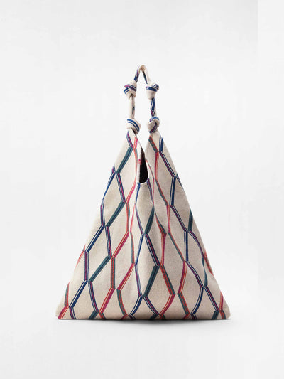 Zara Geometricprint bucket bag at Collagerie