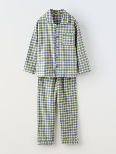 Zara Gingham flannel pyjamas at Collagerie